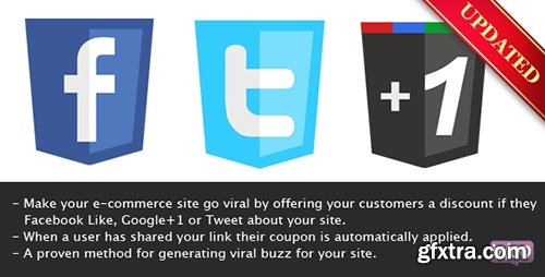 CodeCanyon - Viral Coupon v1.5.2 - Like, Tweet or G+ to get a Discount