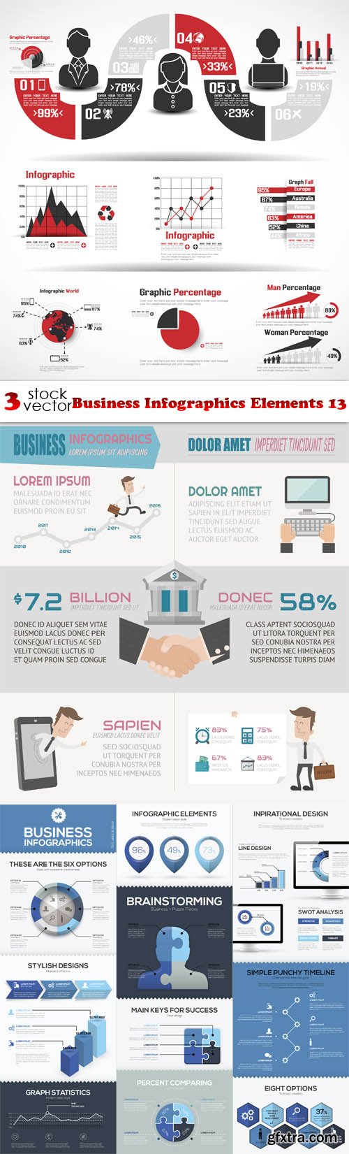 Vectors - Business Infographics Elements 13