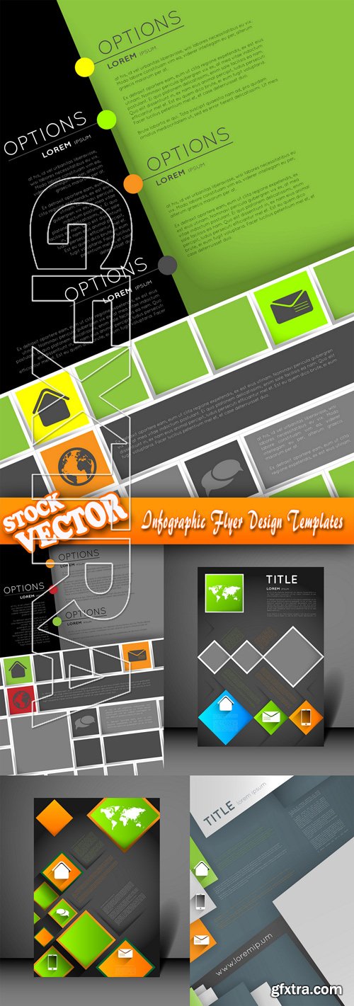 Stock Vector - Infographic Flyer Design Templates