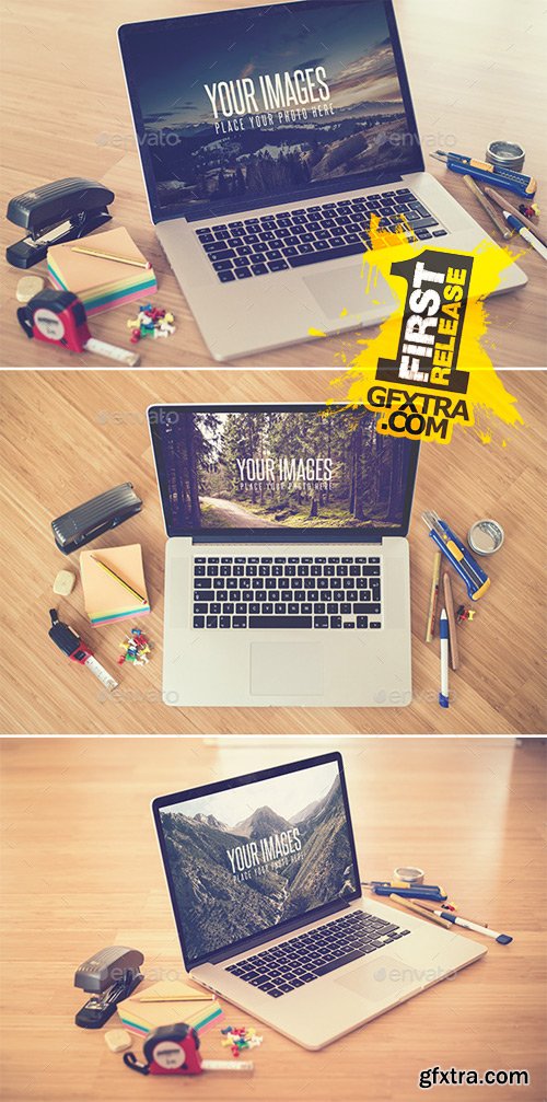 GraphicRiver - Desk II - Realistic Mock Up 9749805