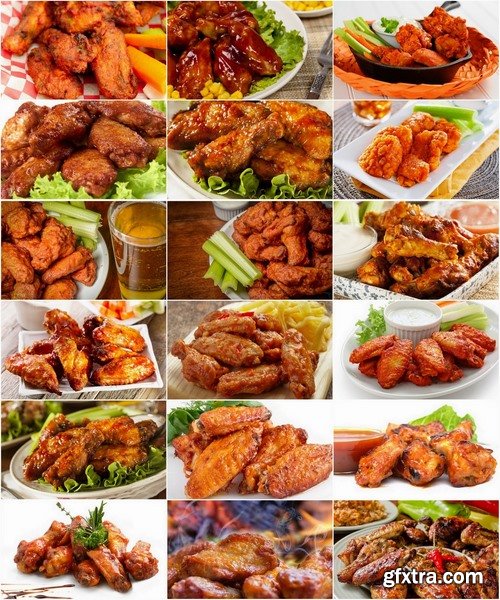 Collection of delicious fried meat 25 UHQ Jpeg