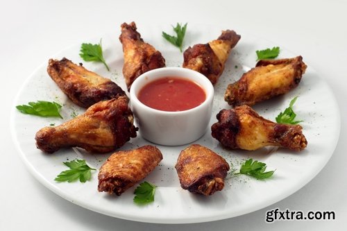 Collection of delicious fried meat 25 UHQ Jpeg