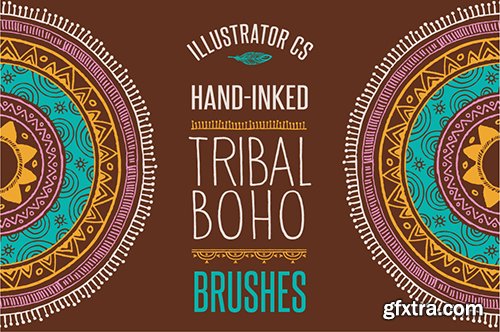 50 Boho - Tribal - Gypsy Ai Brushes