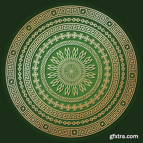 Stock Vectors - Mandala 4, 25xEPS