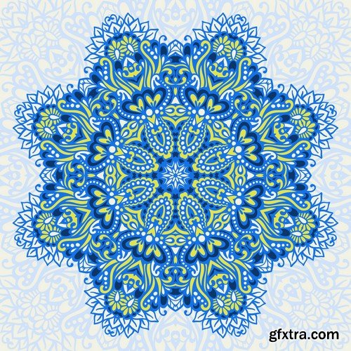 Stock Vectors - Mandala 4, 25xEPS