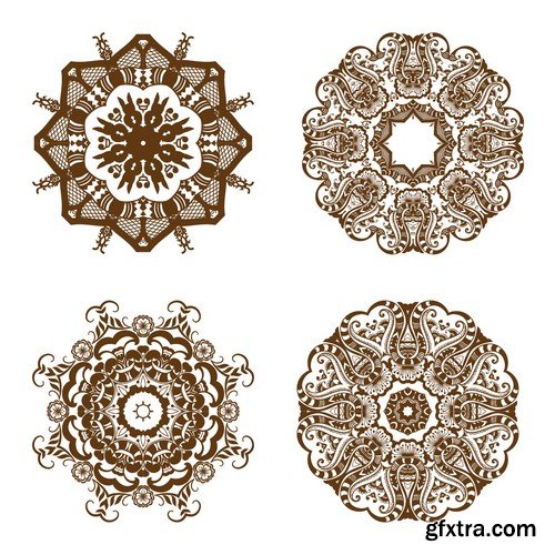 Stock Vectors - Mandala 4, 25xEPS