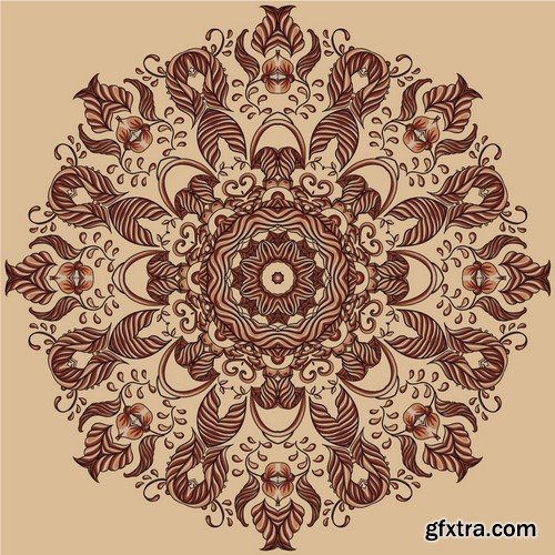 Stock Vectors - Mandala 4, 25xEPS