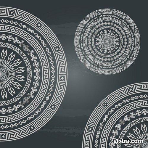 Stock Vectors - Mandala 4, 25xEPS