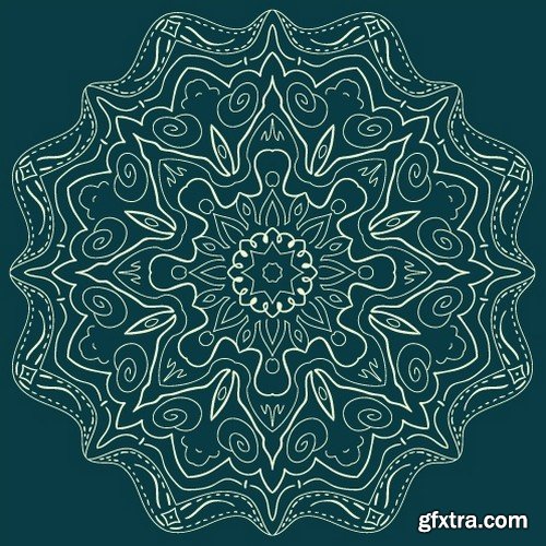 Stock Vectors - Mandala 4, 25xEPS