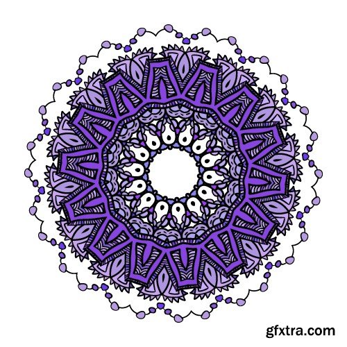 Stock Vectors - Mandala 4, 25xEPS