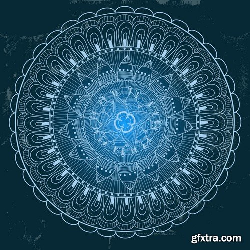 Stock Vectors - Mandala 4, 25xEPS