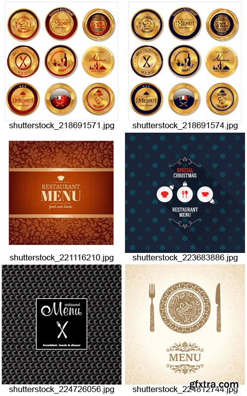 Amazing SS - Menu for Restaurant 4, 25xEPS