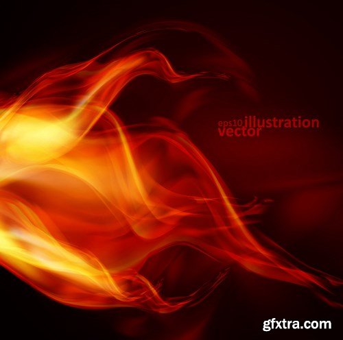 SS Fire Design Vector Elements, 25xEPS