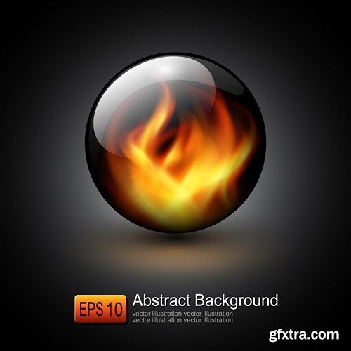 SS Fire Design Vector Elements, 25xEPS