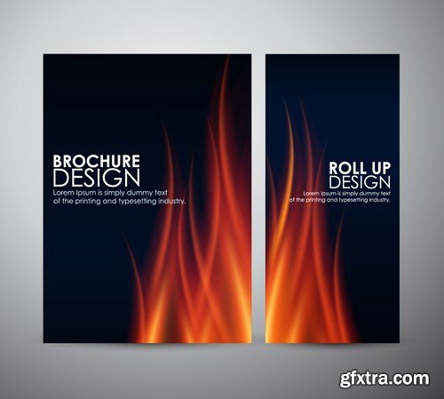 SS Fire Design Vector Elements, 25xEPS