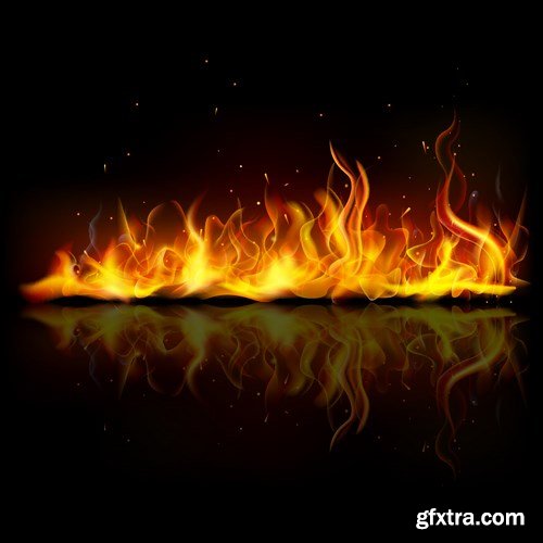 SS Fire Design Vector Elements, 25xEPS