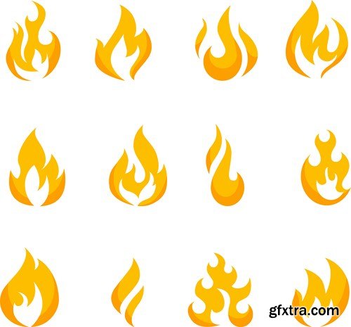 SS Fire Design Vector Elements, 25xEPS