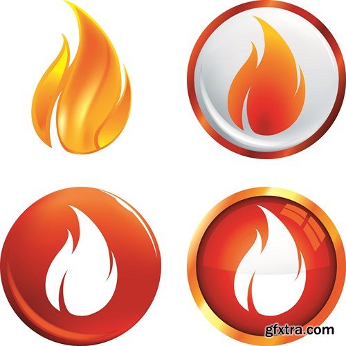 SS Fire Design Vector Elements, 25xEPS