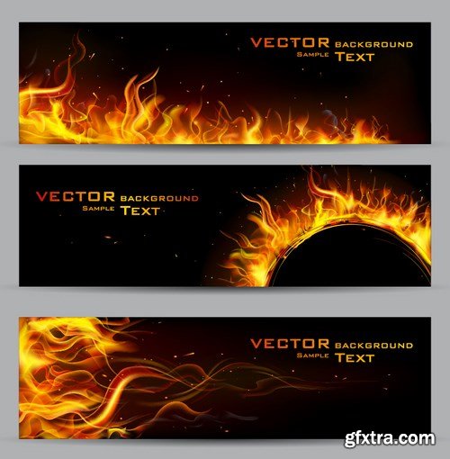 SS Fire Design Vector Elements, 25xEPS