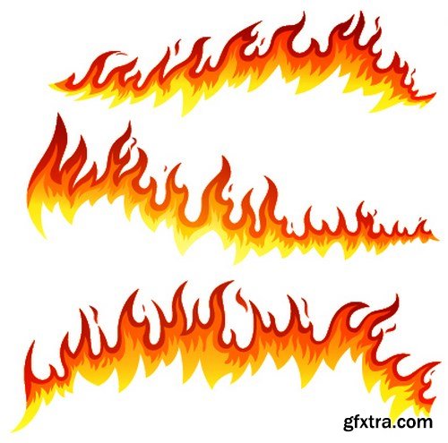 SS Fire Design Vector Elements, 25xEPS