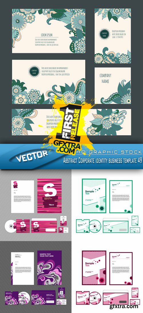 Stock Vector - Abstract Corporate identity business template 49