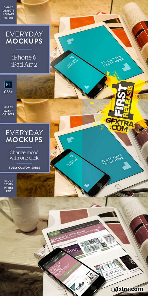 iPhone 6 & iPad – Everyday Mockups 2 - CM 132273