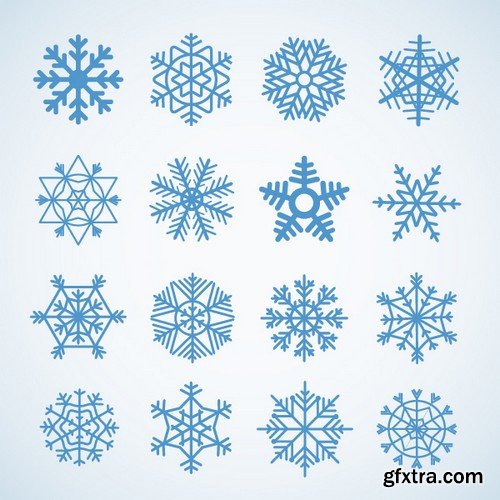 Stock Vectors - Snowflakes, 25xEPS