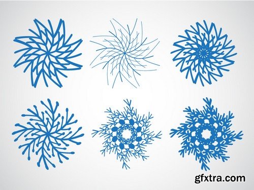 Stock Vectors - Snowflakes, 25xEPS