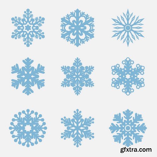 Stock Vectors - Snowflakes, 25xEPS