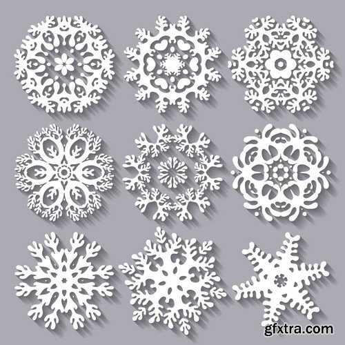 Stock Vectors - Snowflakes, 25xEPS