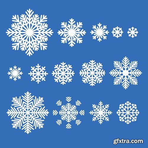 Stock Vectors - Snowflakes, 25xEPS