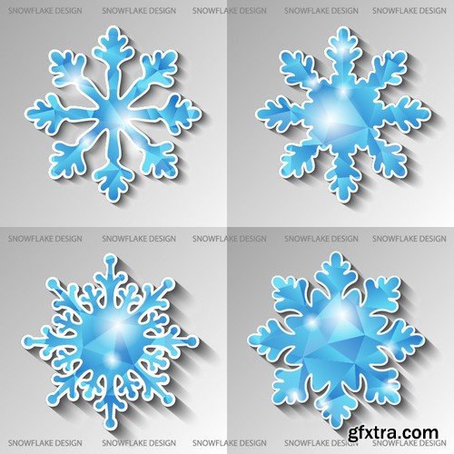 Stock Vectors - Snowflakes, 25xEPS