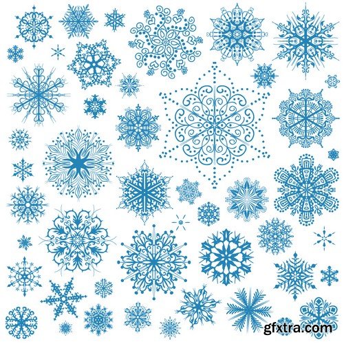 Stock Vectors - Snowflakes, 25xEPS