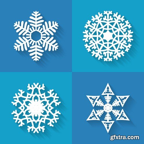 Stock Vectors - Snowflakes, 25xEPS