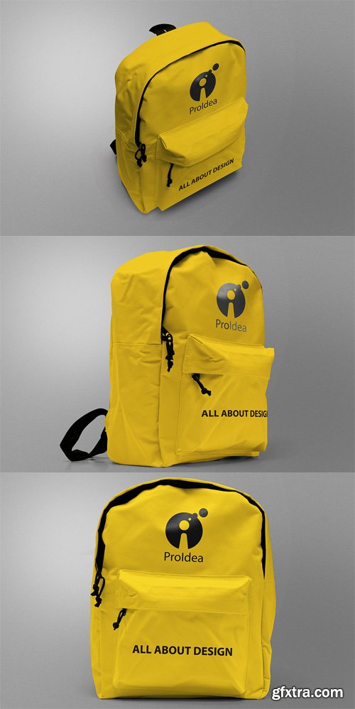 3 BackPack Mock-ups Templates