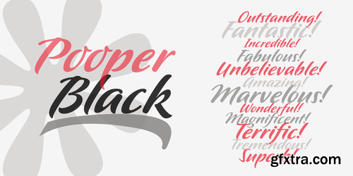 P22 Pooper Black Pro Font Family $40