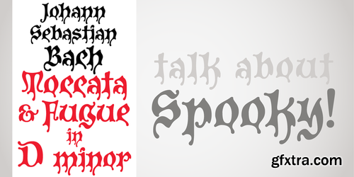 P22 Spooky Font Family $25