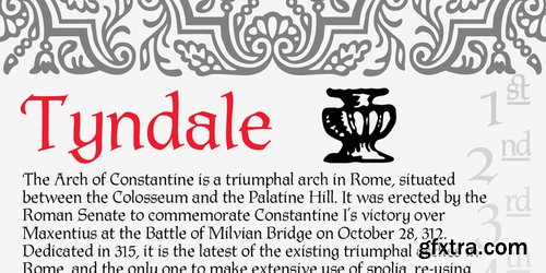 P22 Tyndale Font Family $50