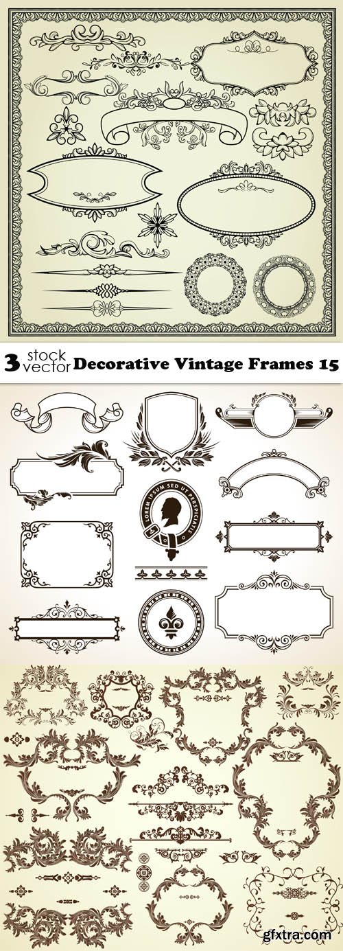 Vectors - Decorative Vintage Frames 15