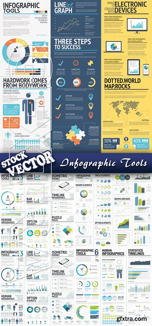 Stock Vector - Infographic Tools