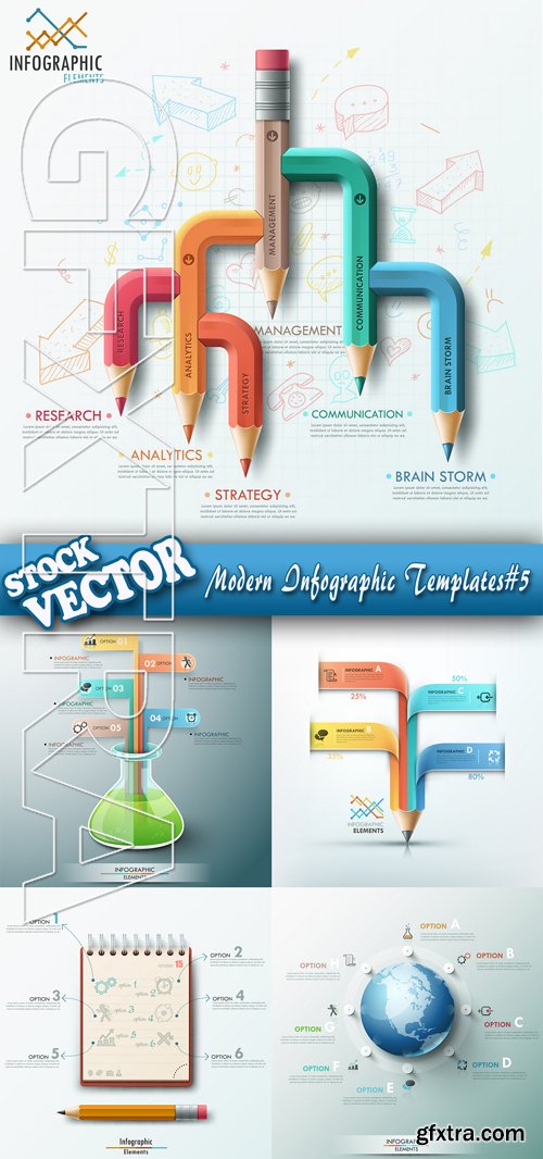 Stock Vector - Modern Infographic Templates#5