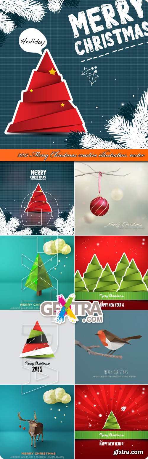 2015 Merry Christmascreative illustration vector