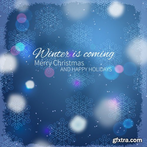 Stock Vectors - Merry Christmas Background 7, 25xEPS