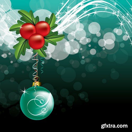 Stock Vectors - Merry Christmas Background 7, 25xEPS