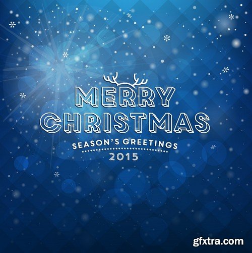 Stock Vectors - Merry Christmas Background 7, 25xEPS