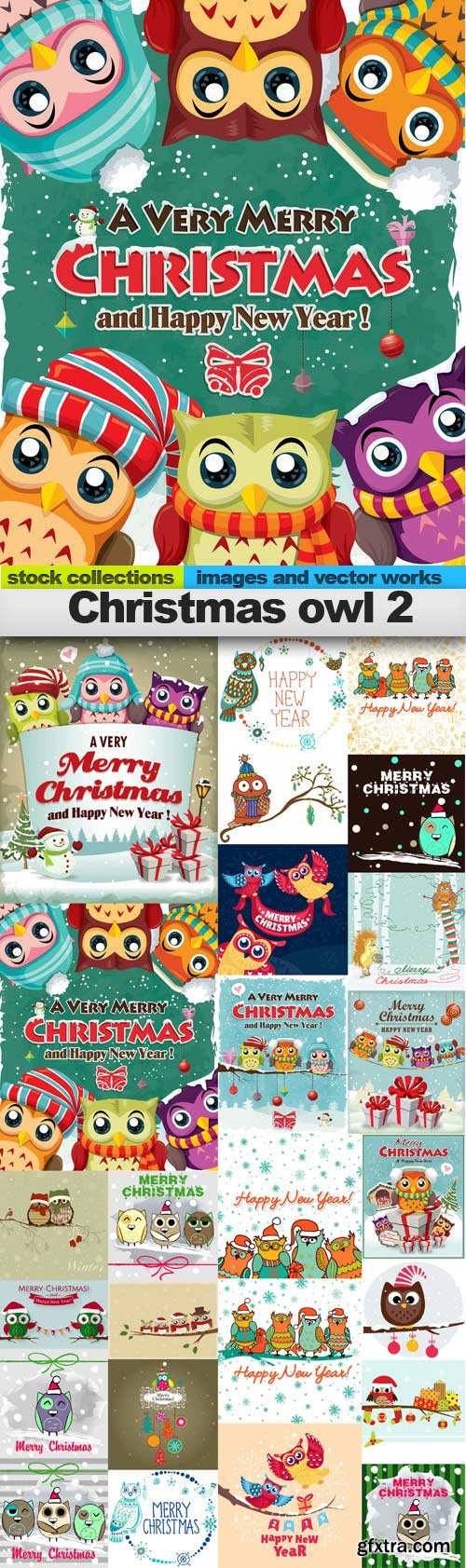 Christmas owl 2,25 x EPS
