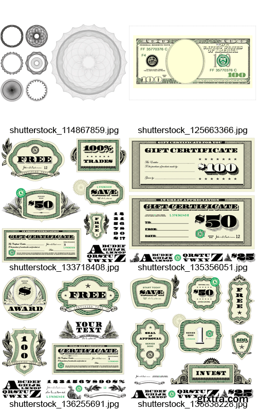 Amazing SS - Certificate & Money Ornaments, 25xEPS