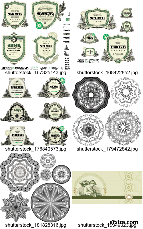 Amazing SS - Certificate & Money Ornaments, 25xEPS