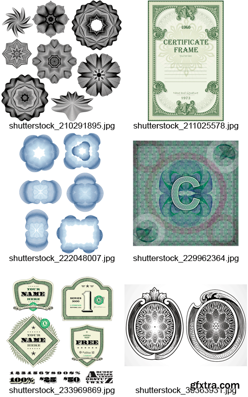 Amazing SS - Certificate & Money Ornaments, 25xEPS