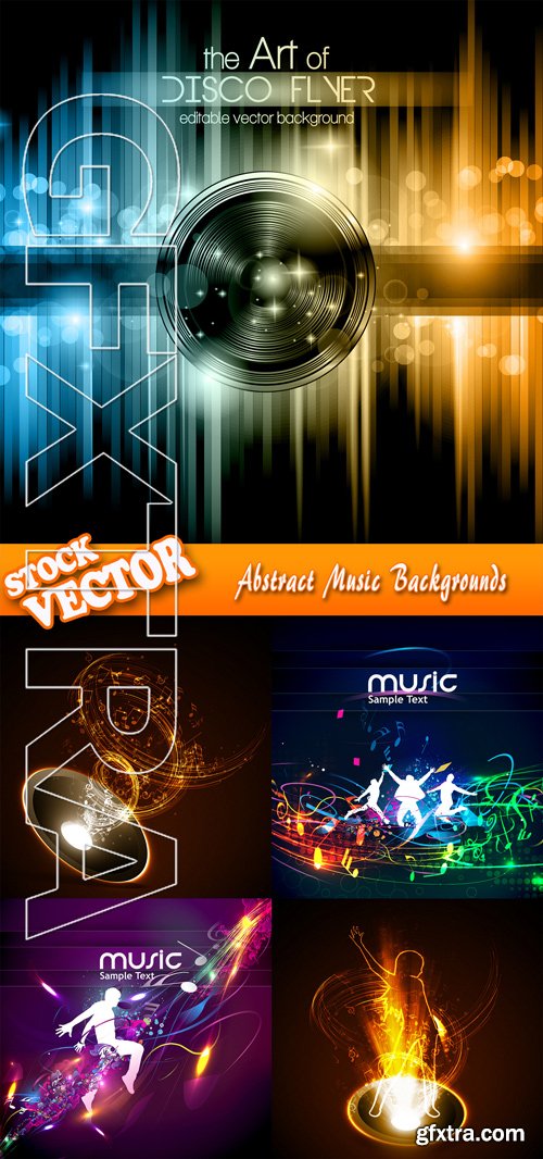 Stock Vector - Abstract Music Backgrounds